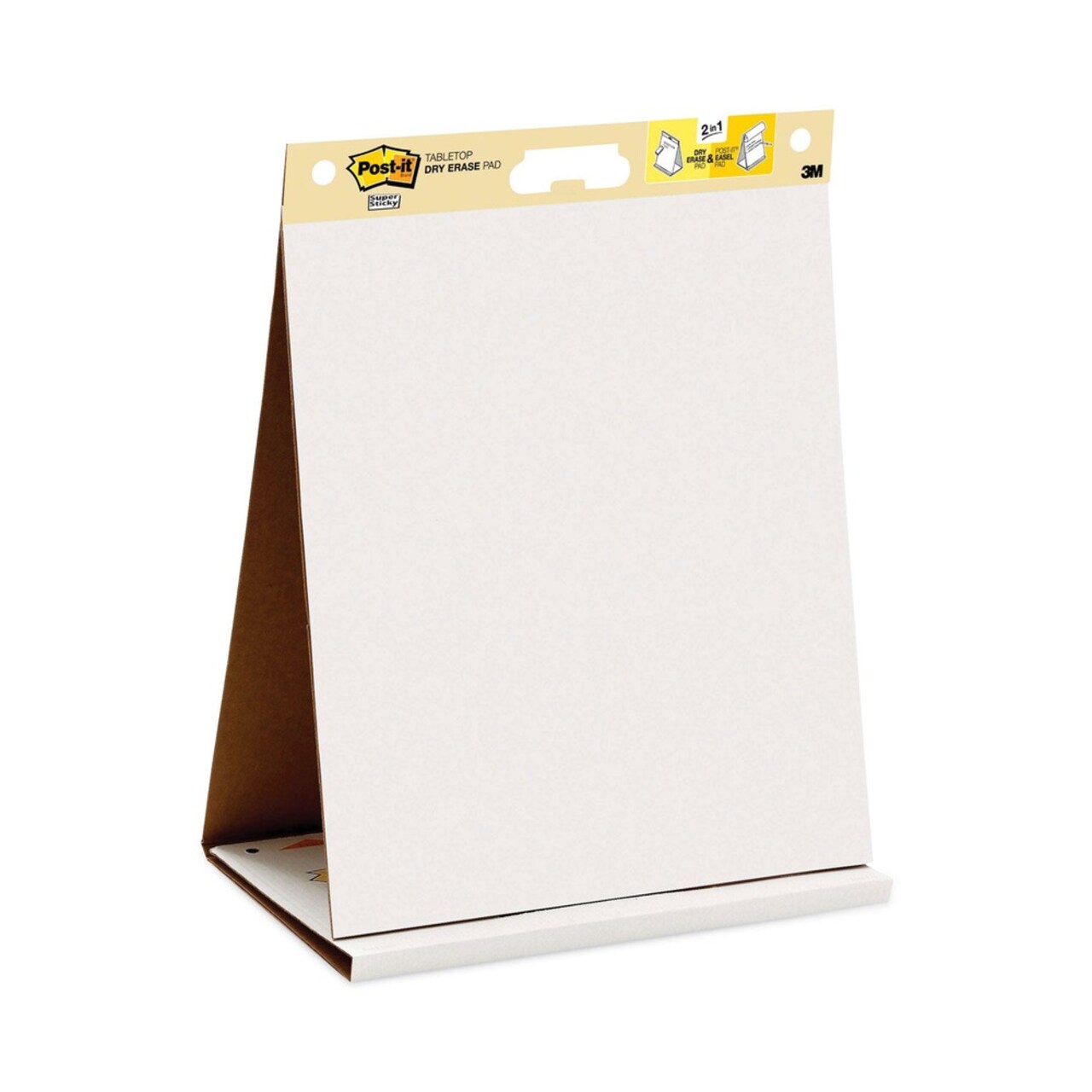 Post-it Easel Pads Super Sticky 20 in. x 23 in. Tabletop Easel Pad with Self-Stick Sheets and Dry Erase Board - White (20 Sheets/Pad)